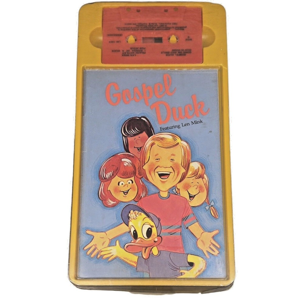 Gospel Duck Cassette‎ Tape and Song Book w Len Mink Vintage 1987 Original Case